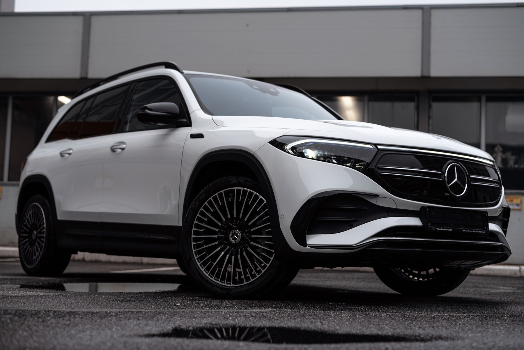 White Mercedes-Benz EQB, a compact crossover